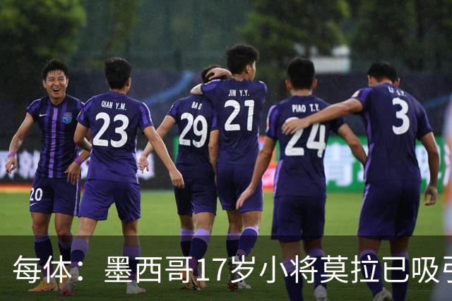 每体：墨西哥17岁小将莫拉已吸引皇马、巴萨及曼联的兴趣